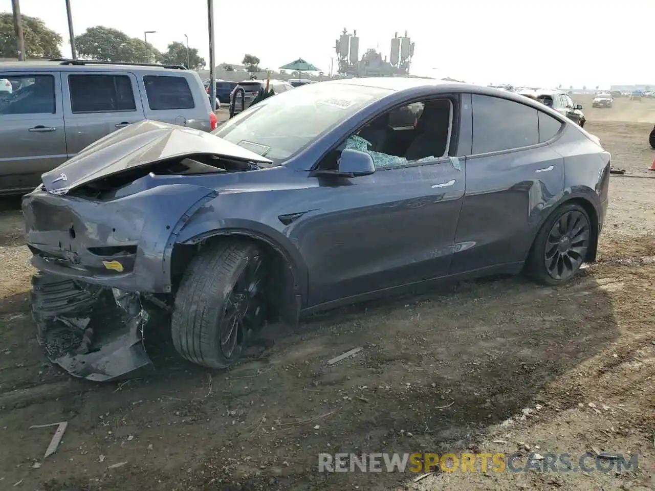 1 Photograph of a damaged car 7SAYGDEF7NF551699 TESLA MODEL Y 2022