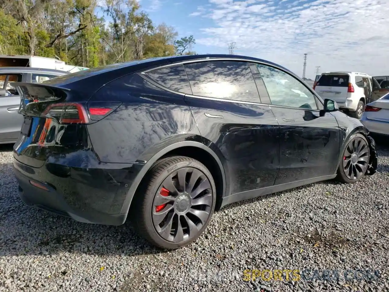 3 Photograph of a damaged car 7SAYGDEF8NF309049 TESLA MODEL Y 2022