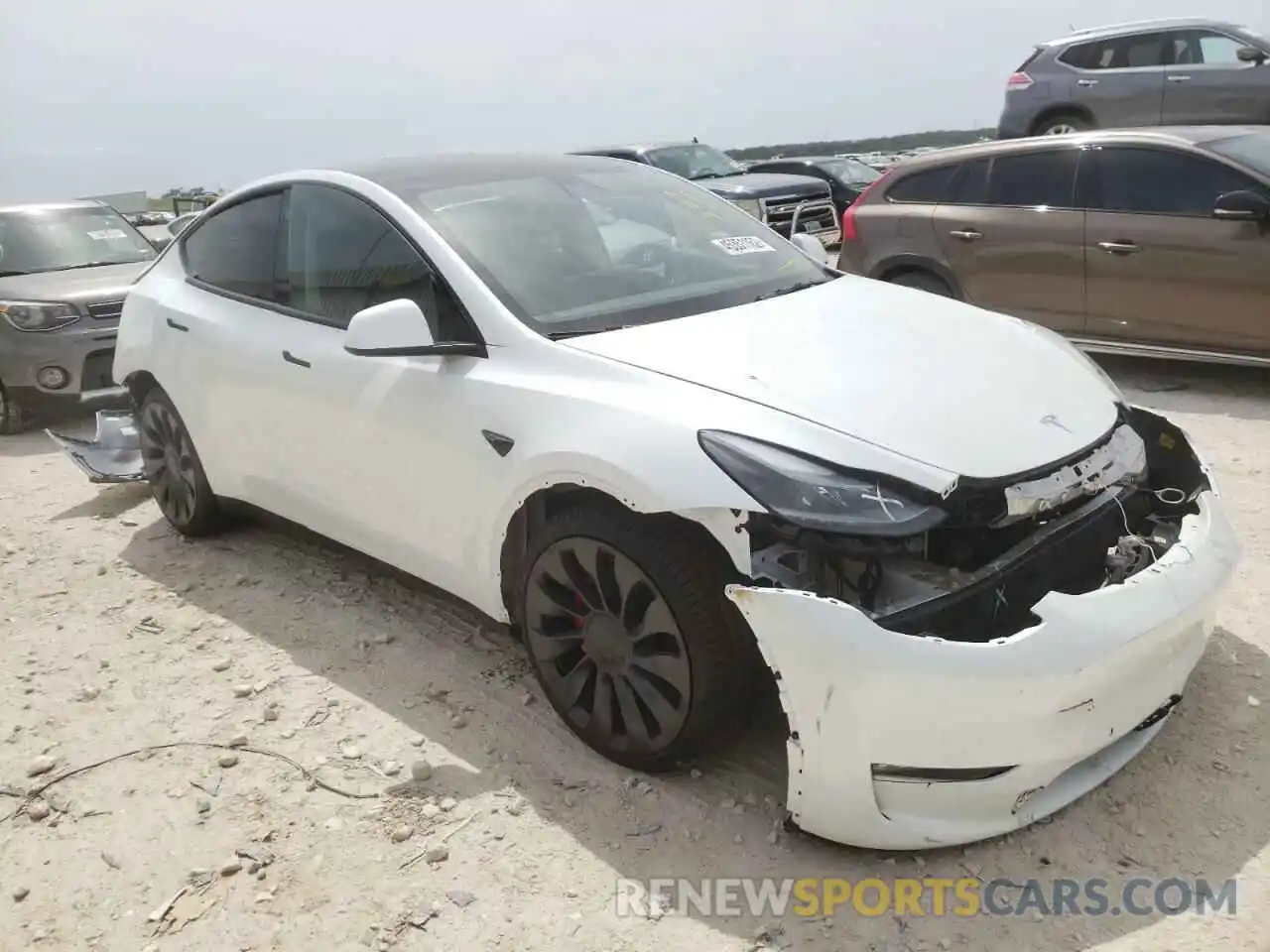 1 Photograph of a damaged car 7SAYGDEF8NF323355 TESLA MODEL Y 2022