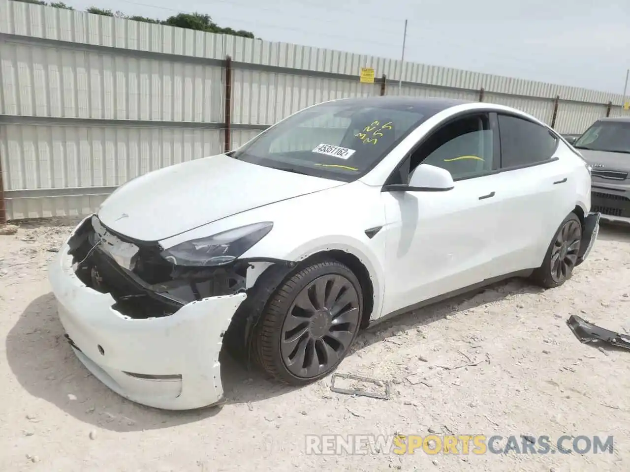 2 Photograph of a damaged car 7SAYGDEF8NF323355 TESLA MODEL Y 2022