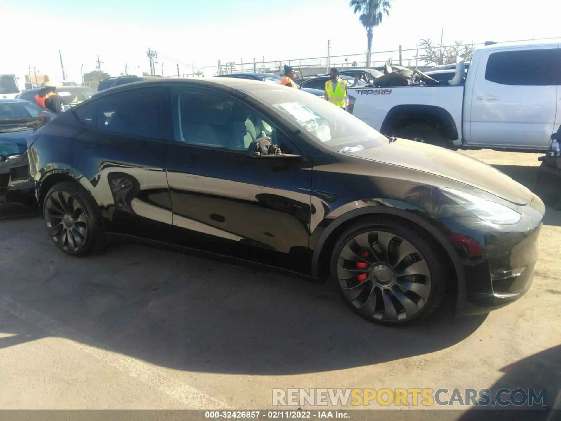 1 Photograph of a damaged car 7SAYGDEF8NF336798 TESLA MODEL Y 2022