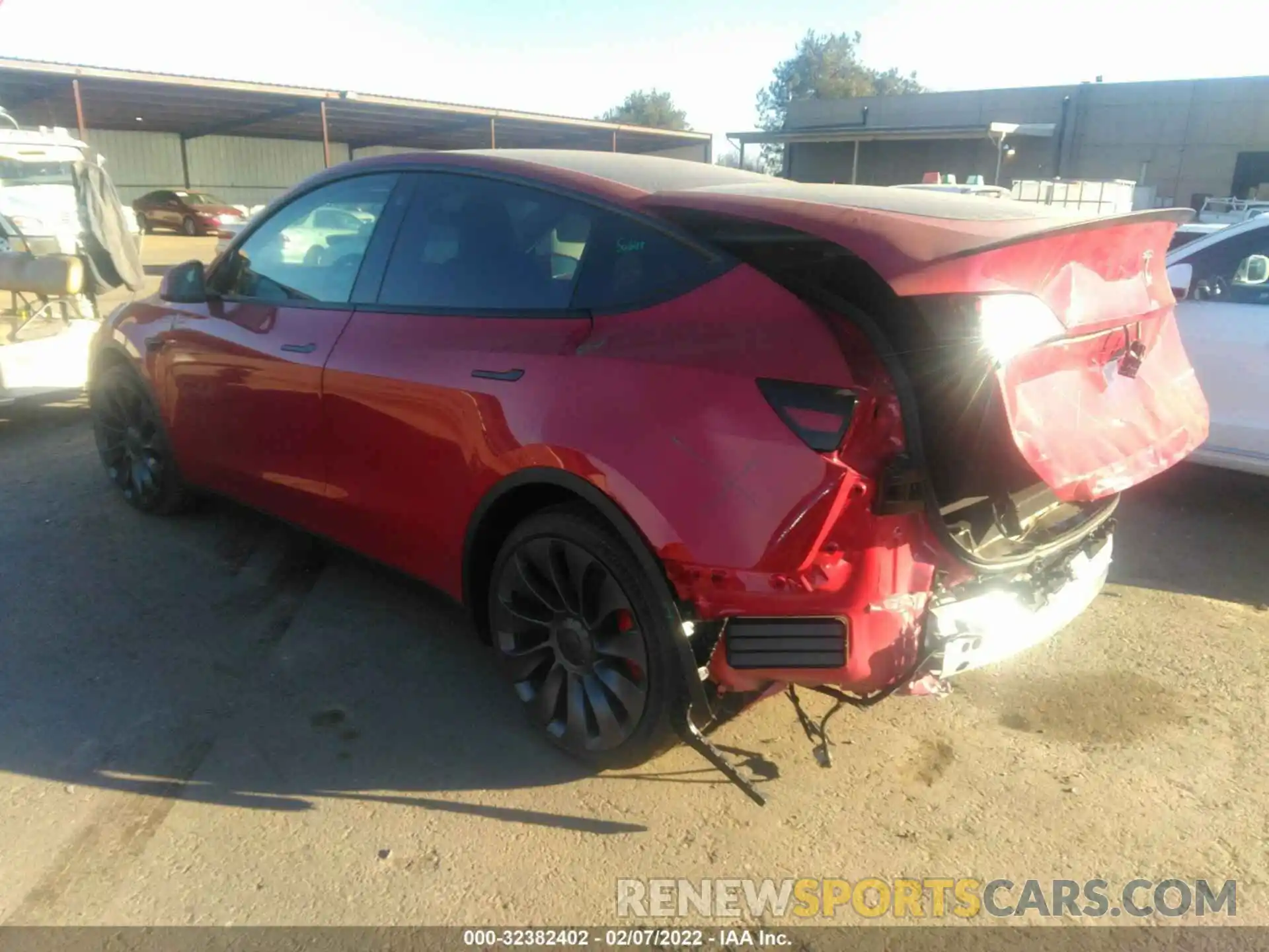 3 Photograph of a damaged car 7SAYGDEF8NF342729 TESLA MODEL Y 2022