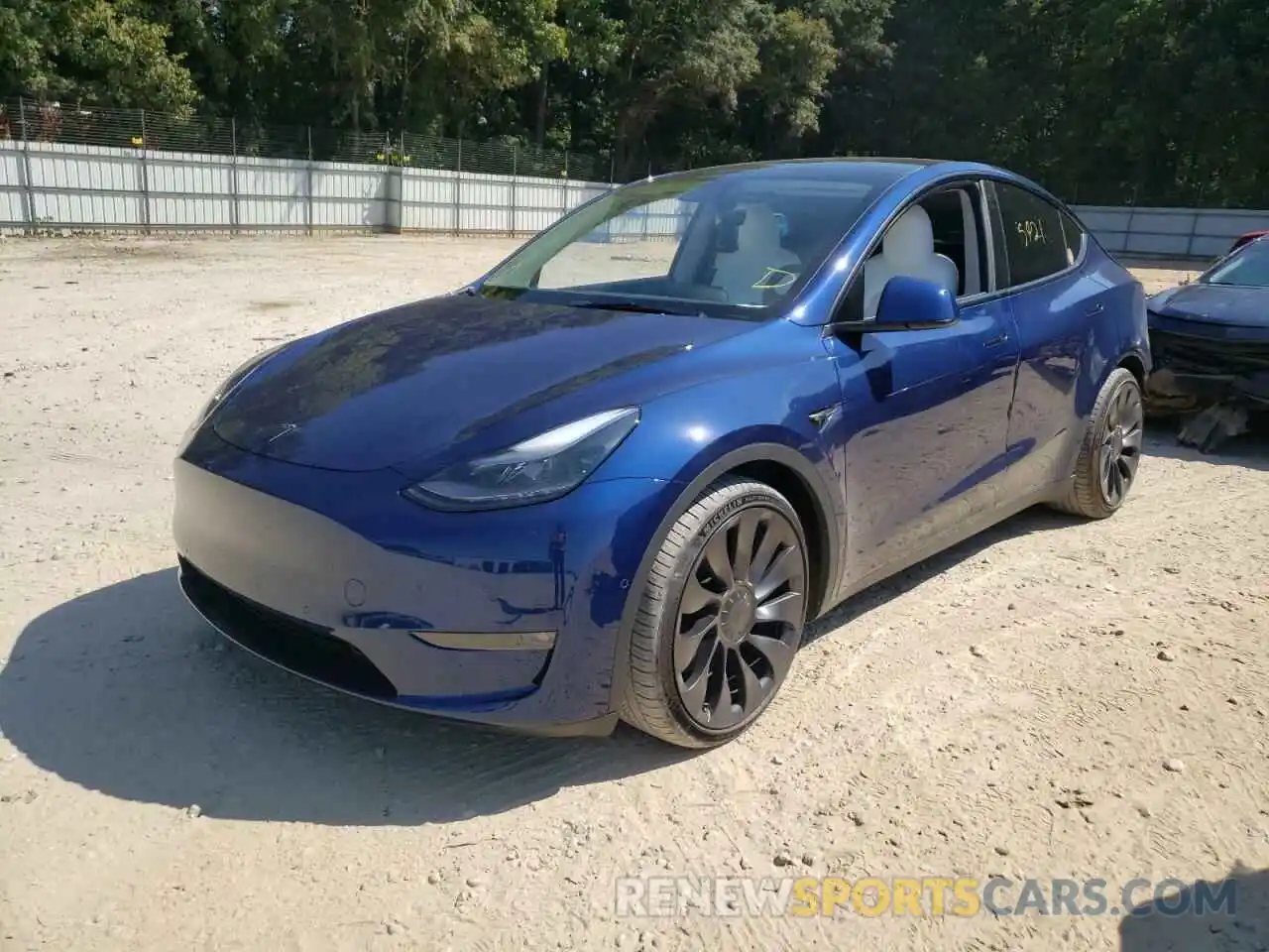 2 Photograph of a damaged car 7SAYGDEF8NF399206 TESLA MODEL Y 2022