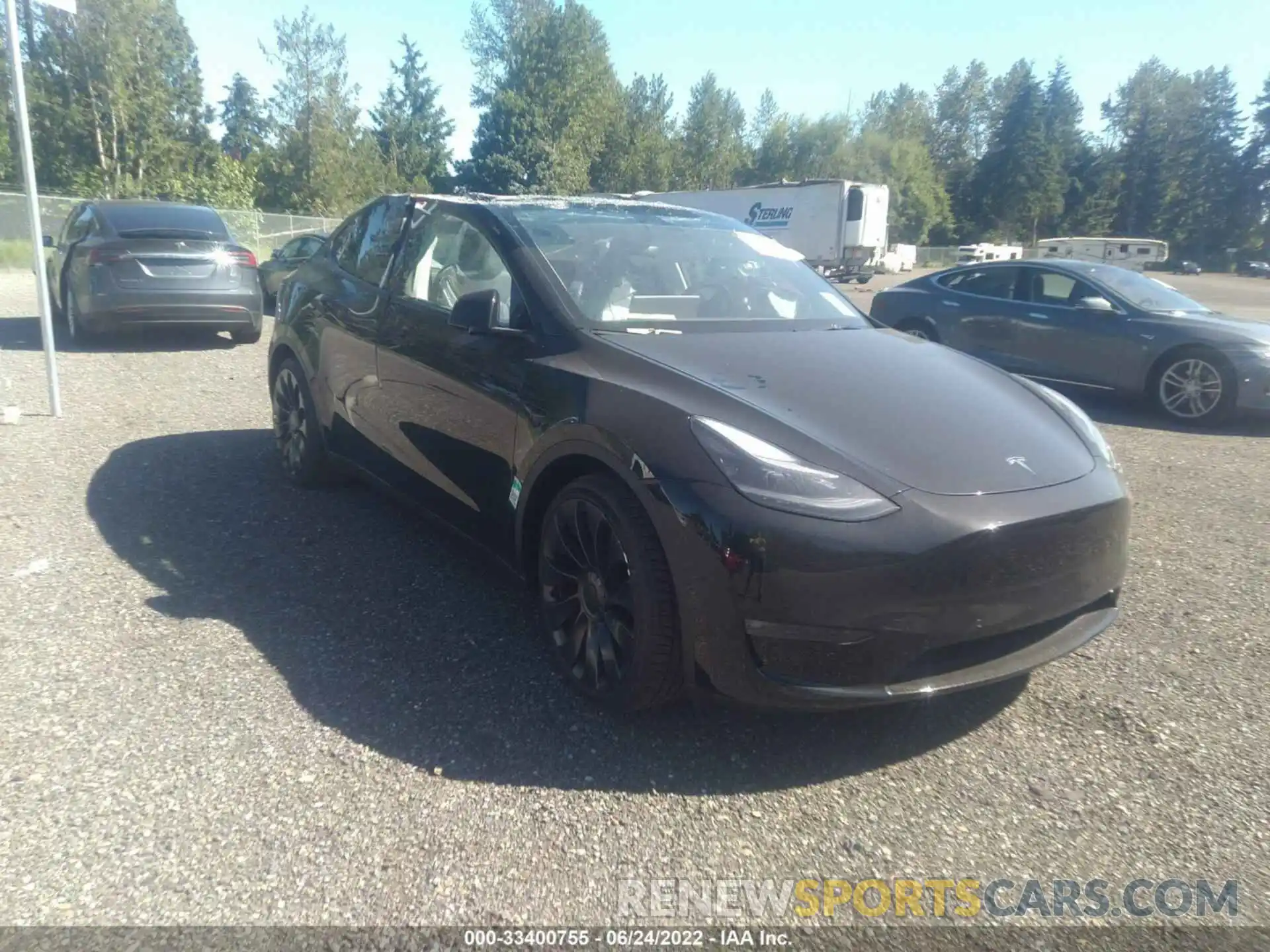 1 Photograph of a damaged car 7SAYGDEF8NF408048 TESLA MODEL Y 2022