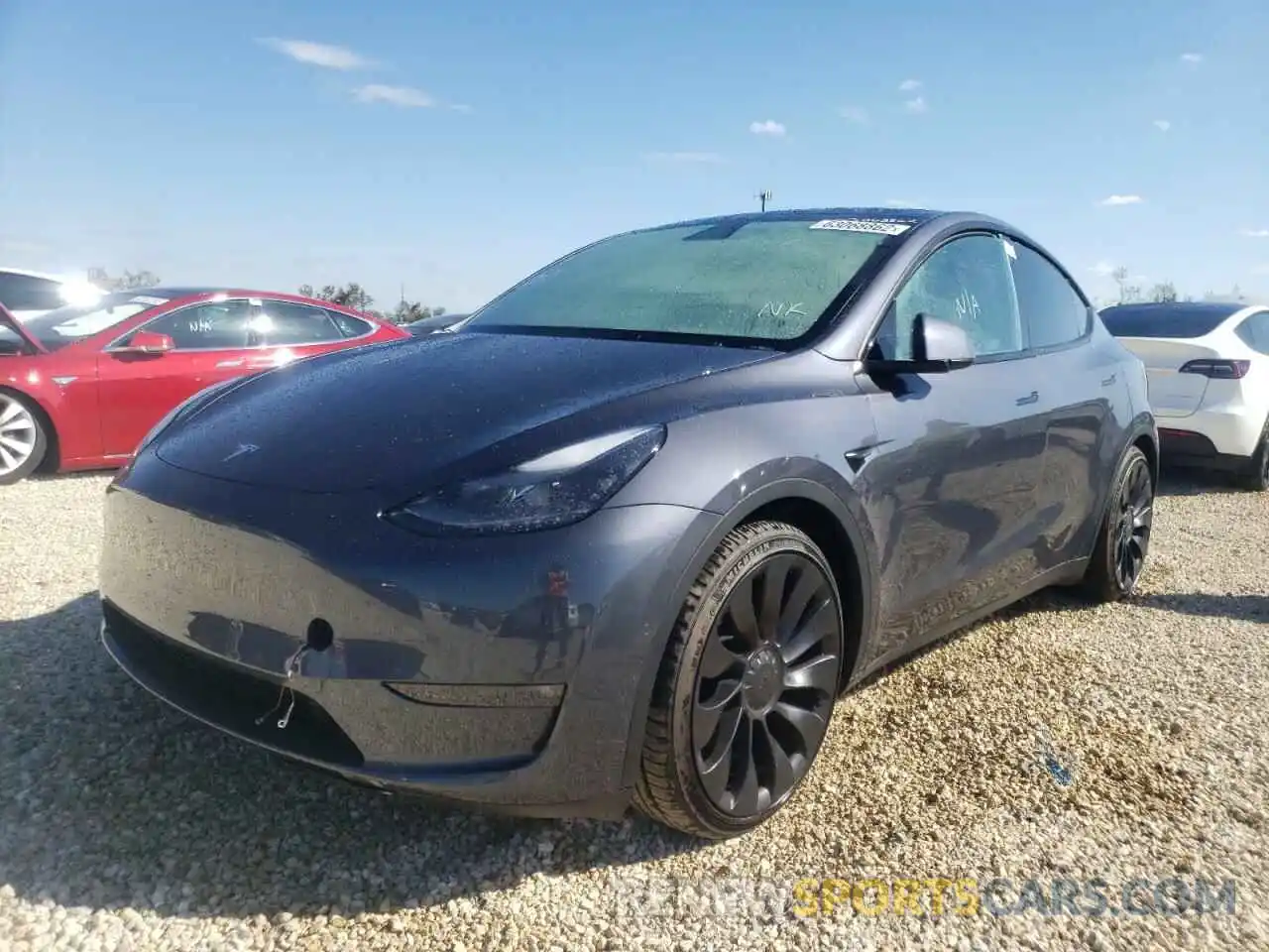 2 Photograph of a damaged car 7SAYGDEF8NF451921 TESLA MODEL Y 2022