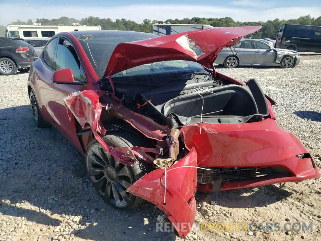 9 Photograph of a damaged car 7SAYGDEF8NF517514 TESLA MODEL Y 2022