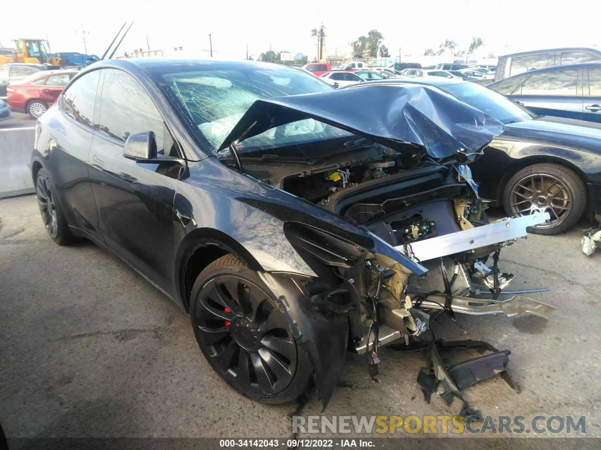 1 Photograph of a damaged car 7SAYGDEF9NF324000 TESLA MODEL Y 2022