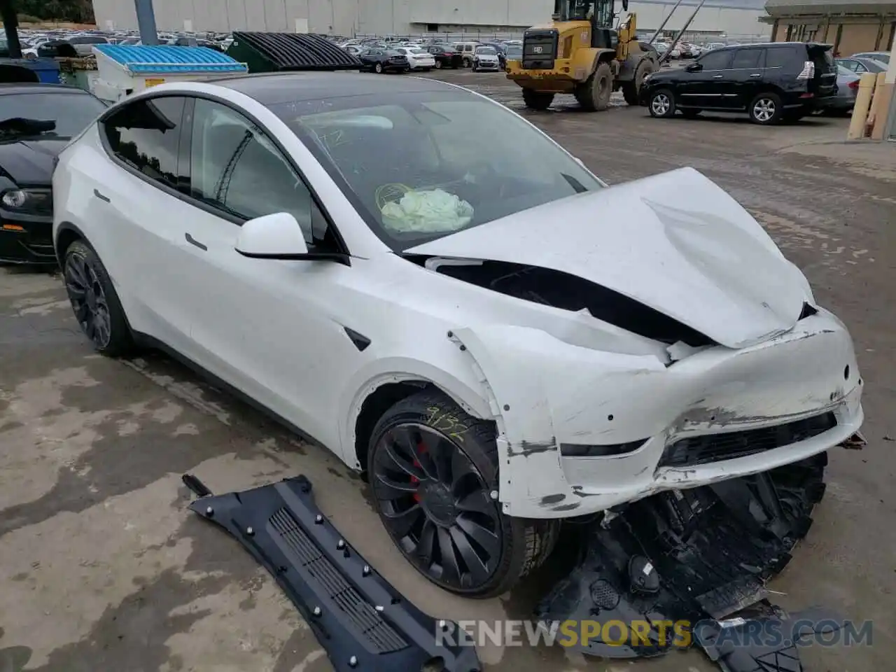 1 Photograph of a damaged car 7SAYGDEF9NF328063 TESLA MODEL Y 2022