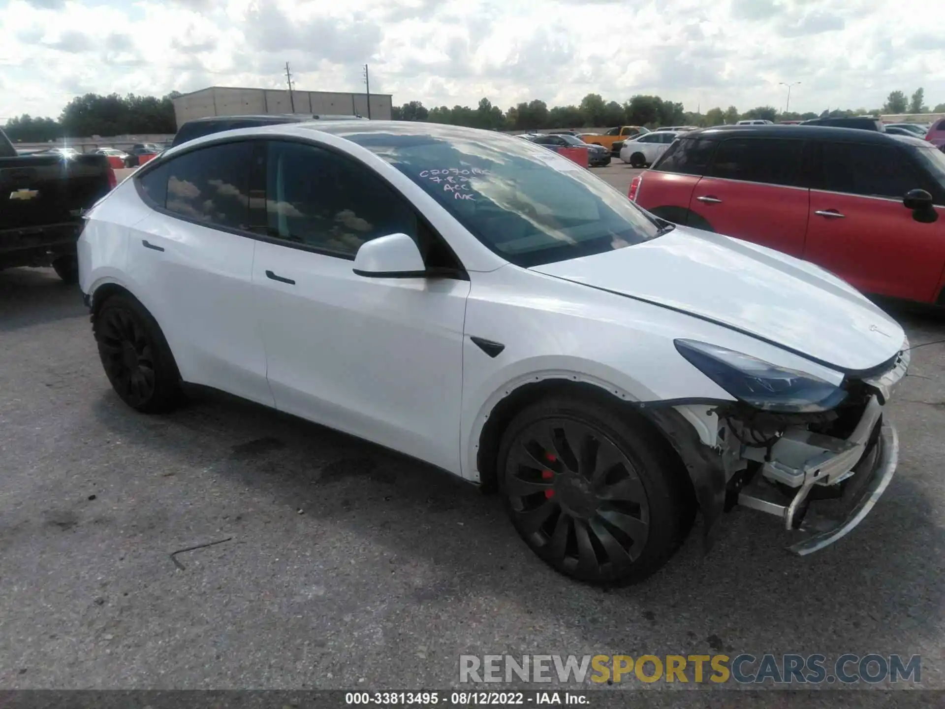 1 Photograph of a damaged car 7SAYGDEF9NF358308 TESLA MODEL Y 2022