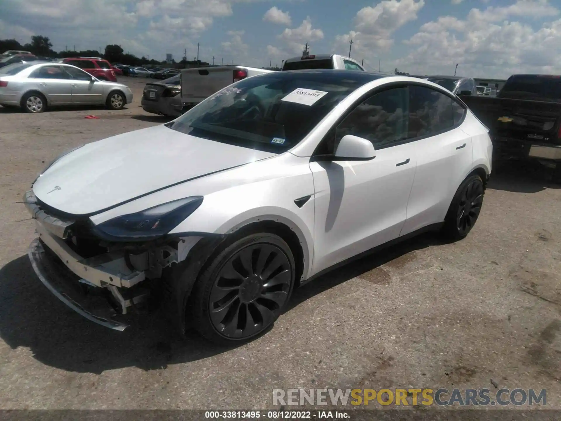 2 Photograph of a damaged car 7SAYGDEF9NF358308 TESLA MODEL Y 2022