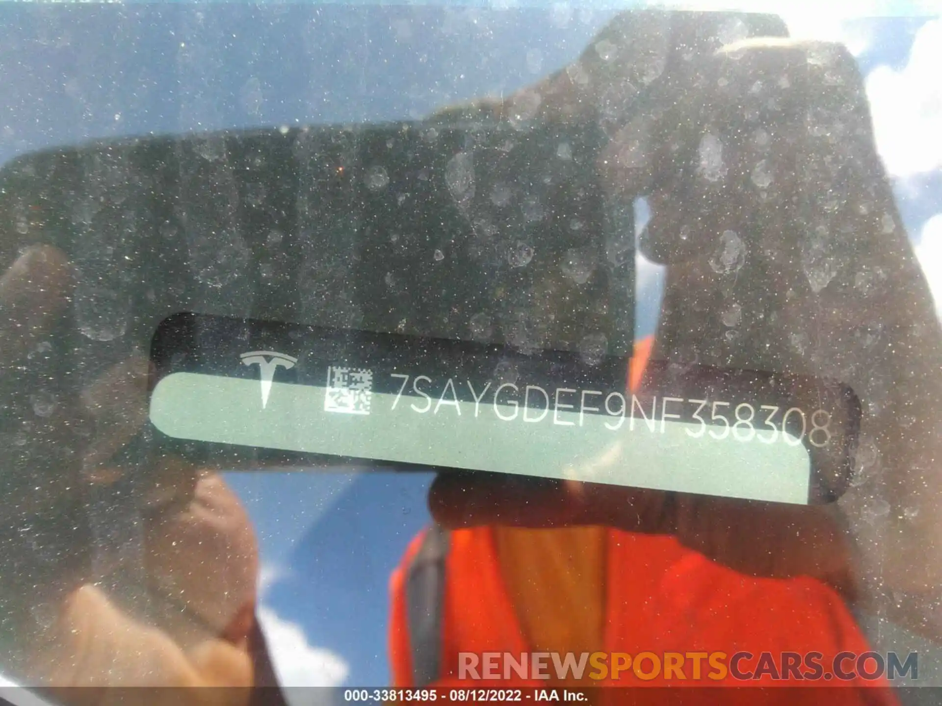 9 Photograph of a damaged car 7SAYGDEF9NF358308 TESLA MODEL Y 2022