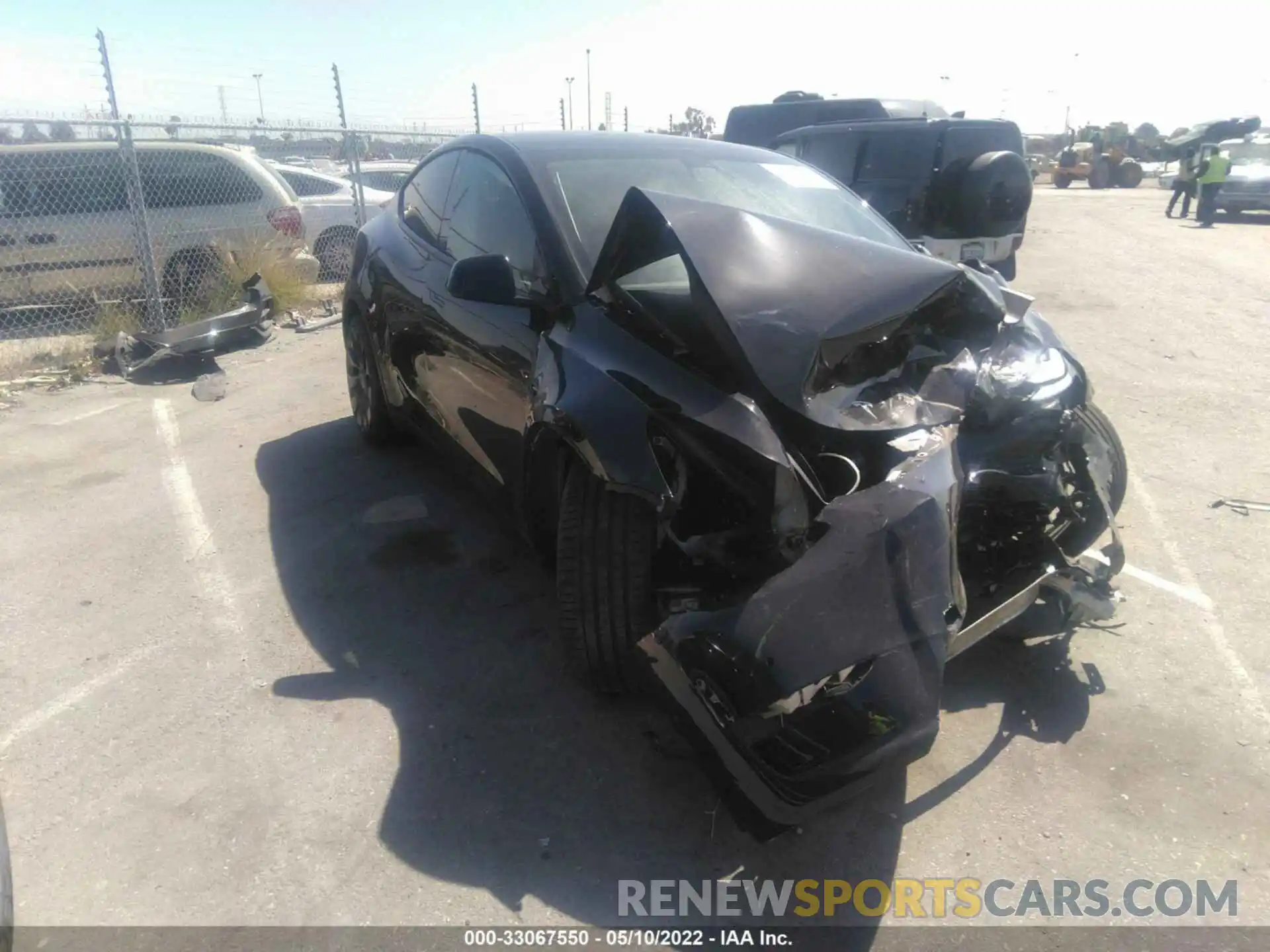 1 Photograph of a damaged car 7SAYGDEF9NF382785 TESLA MODEL Y 2022