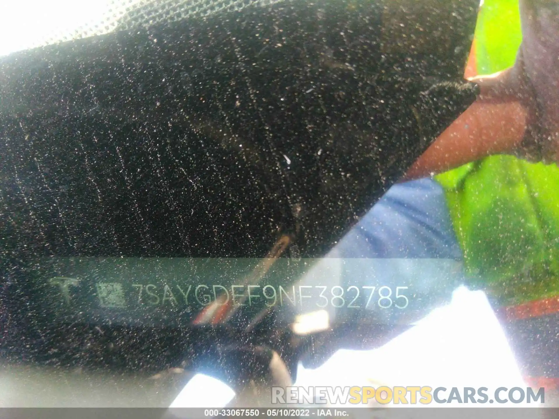 9 Photograph of a damaged car 7SAYGDEF9NF382785 TESLA MODEL Y 2022