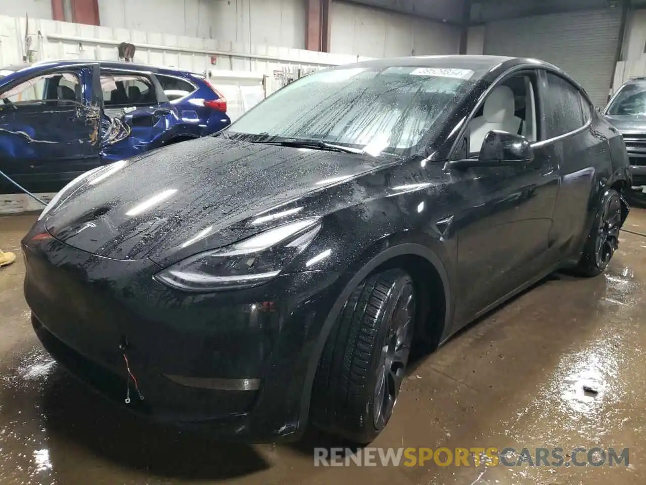 1 Photograph of a damaged car 7SAYGDEF9NF390725 TESLA MODEL Y 2022