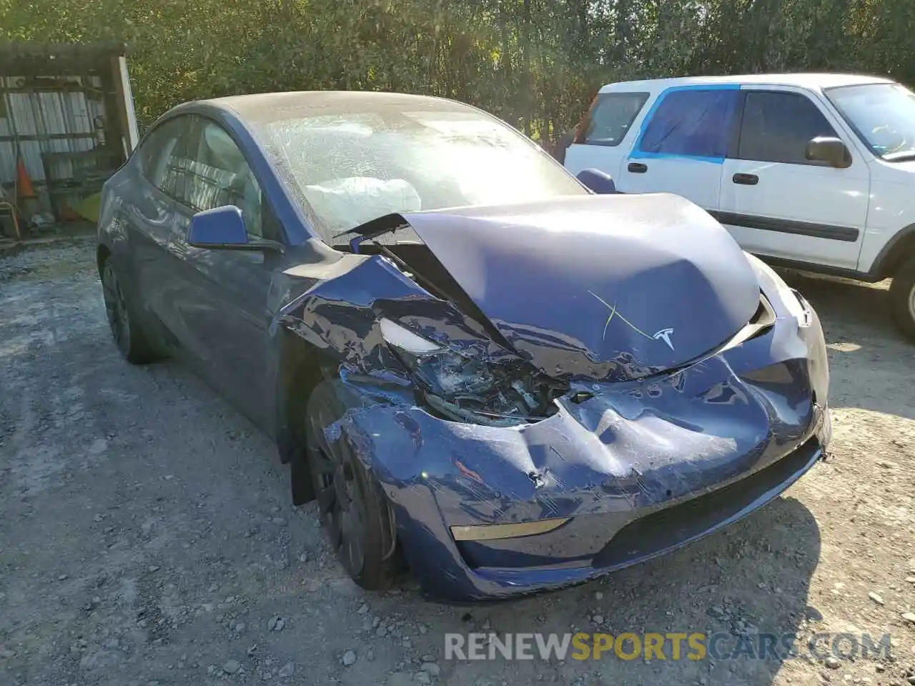 1 Photograph of a damaged car 7SAYGDEF9NF465424 TESLA MODEL Y 2022