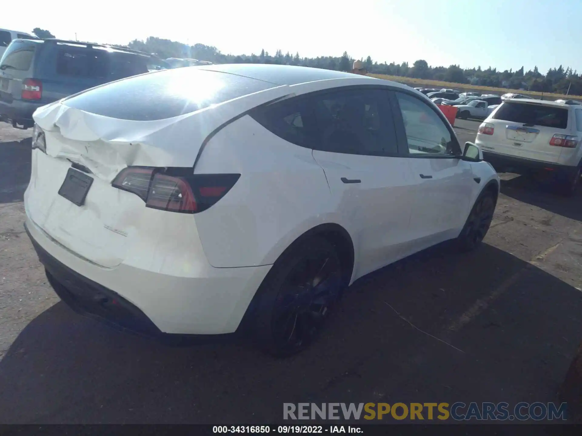 4 Photograph of a damaged car 7SAYGDEF9NF485656 TESLA MODEL Y 2022