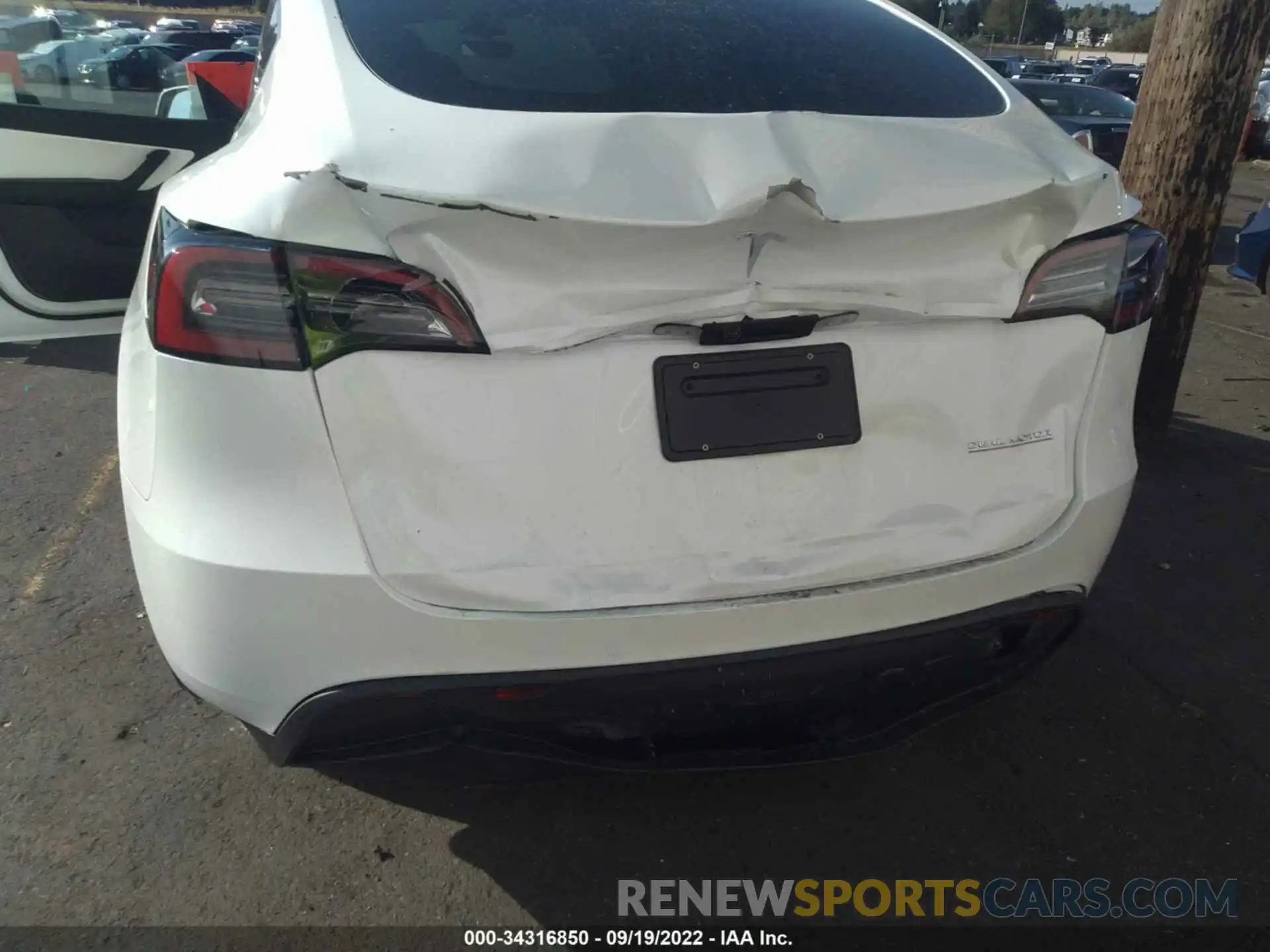 6 Photograph of a damaged car 7SAYGDEF9NF485656 TESLA MODEL Y 2022