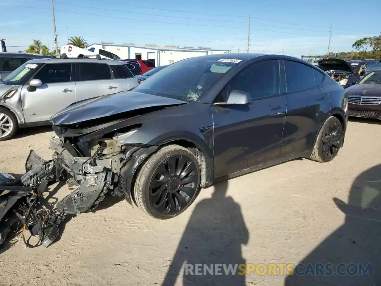 1 Photograph of a damaged car 7SAYGDEF9NF533897 TESLA MODEL Y 2022