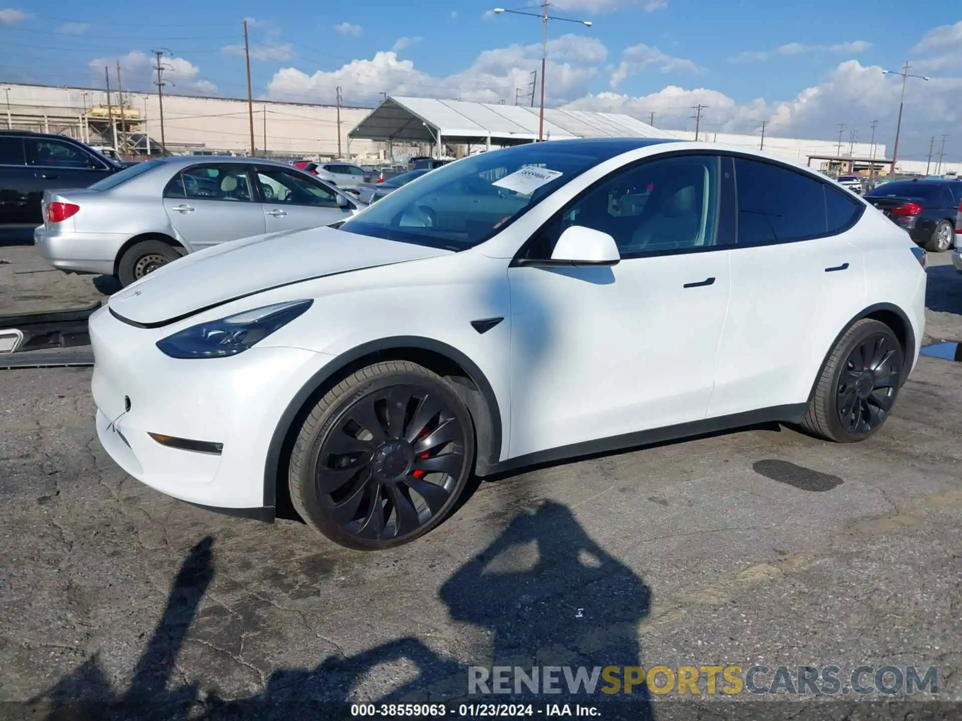 2 Фотография поврежденного автомобиля 7SAYGDEF9NF537027 TESLA MODEL Y 2022