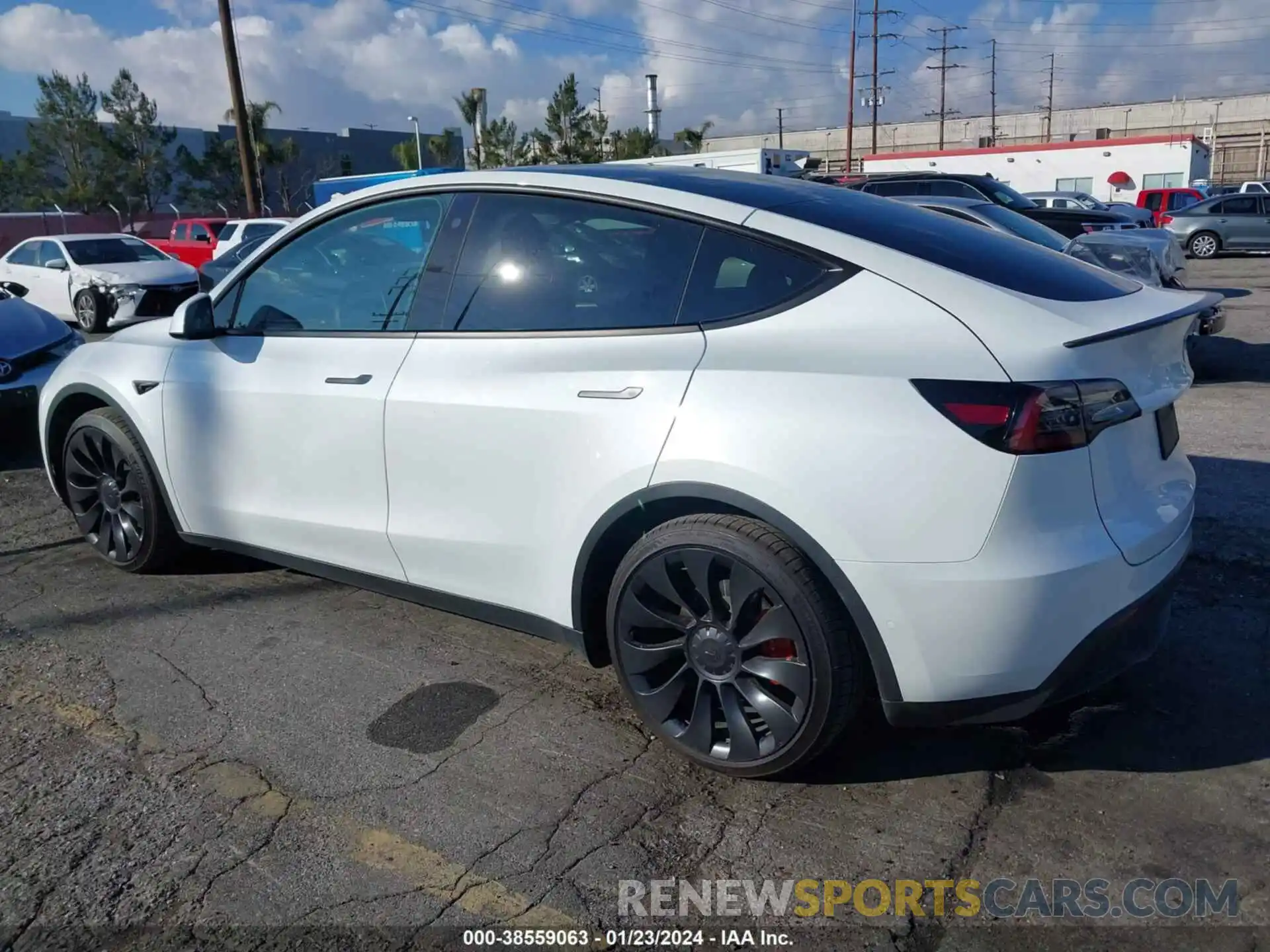 3 Photograph of a damaged car 7SAYGDEF9NF537027 TESLA MODEL Y 2022