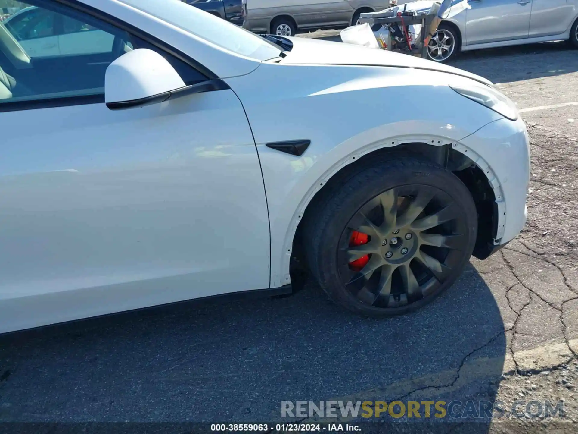 6 Photograph of a damaged car 7SAYGDEF9NF537027 TESLA MODEL Y 2022