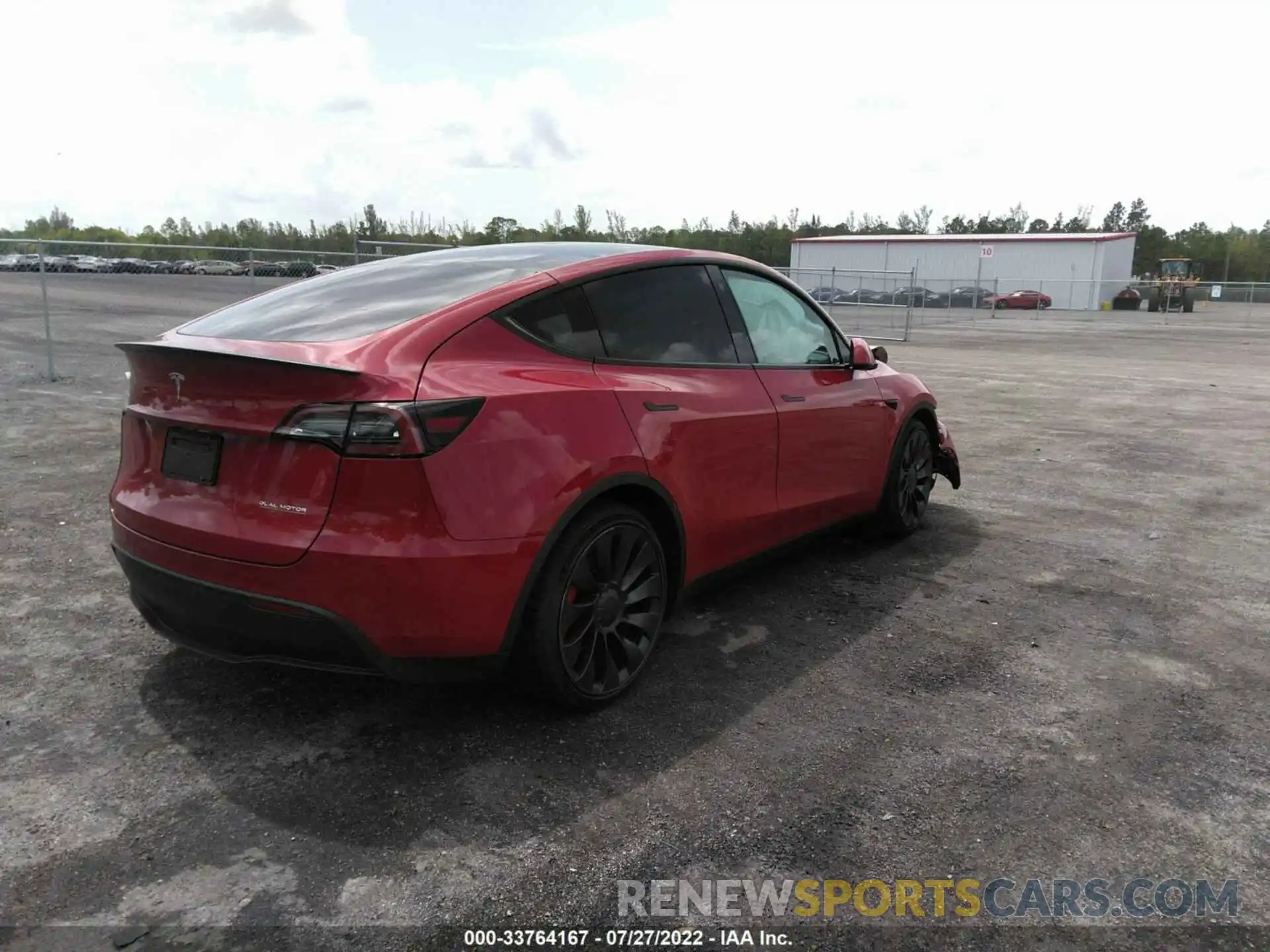 4 Фотография поврежденного автомобиля 7SAYGDEFXNF327343 TESLA MODEL Y 2022