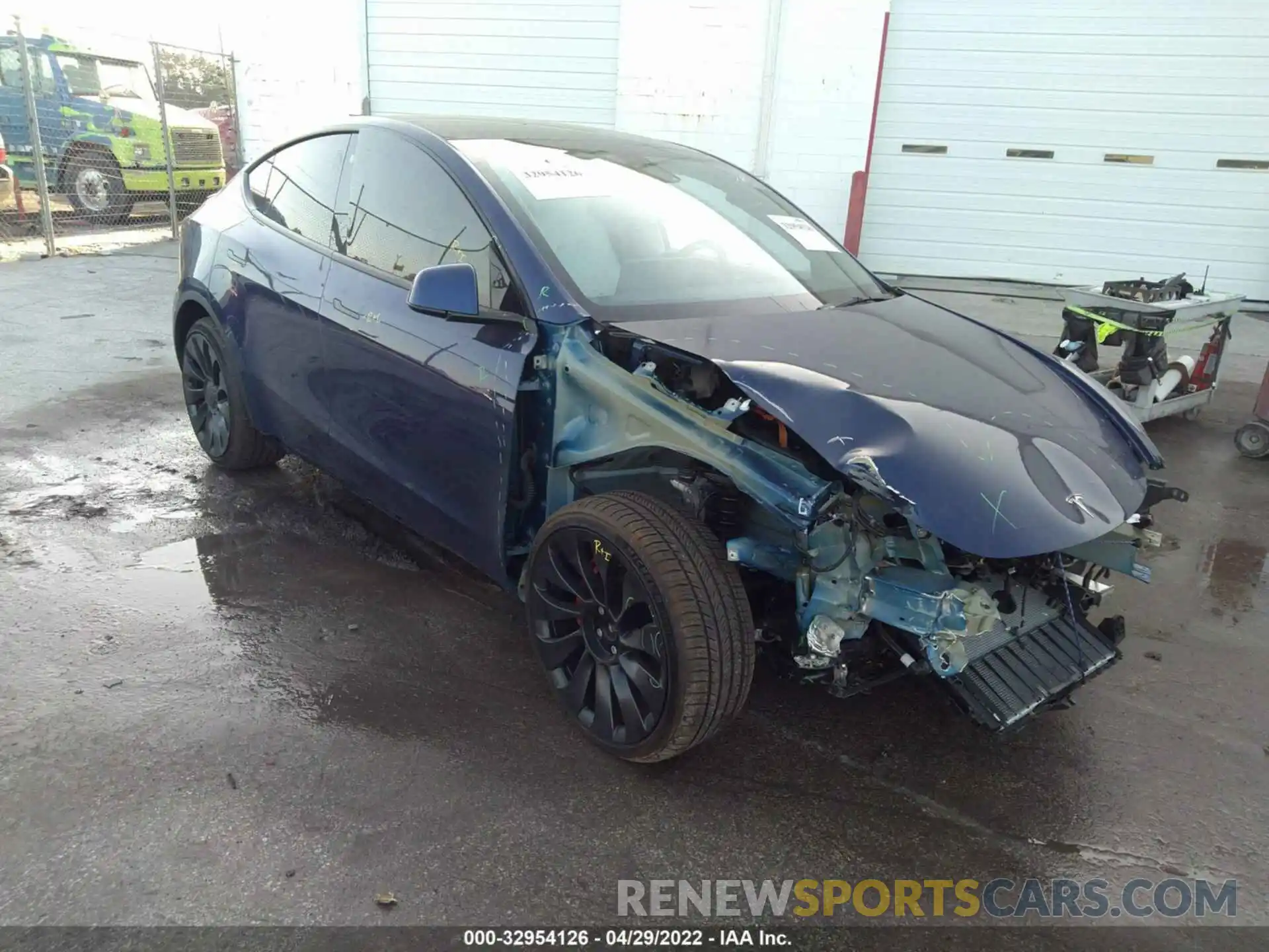 1 Photograph of a damaged car 7SAYGDEFXNF337497 TESLA MODEL Y 2022