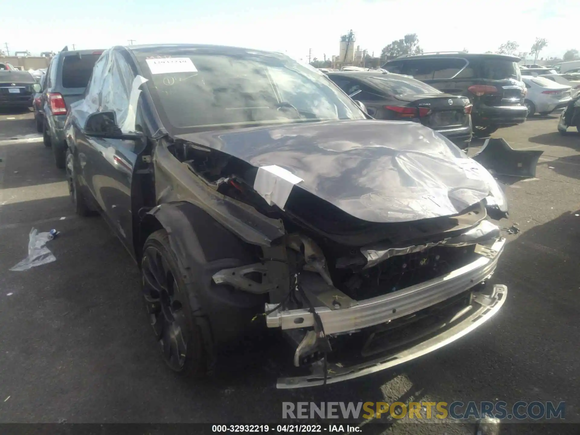 1 Photograph of a damaged car 7SAYGDEFXNF341369 TESLA MODEL Y 2022