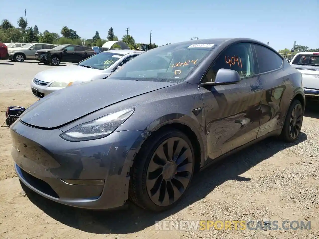 2 Фотография поврежденного автомобиля 7SAYGDEFXNF342067 TESLA MODEL Y 2022