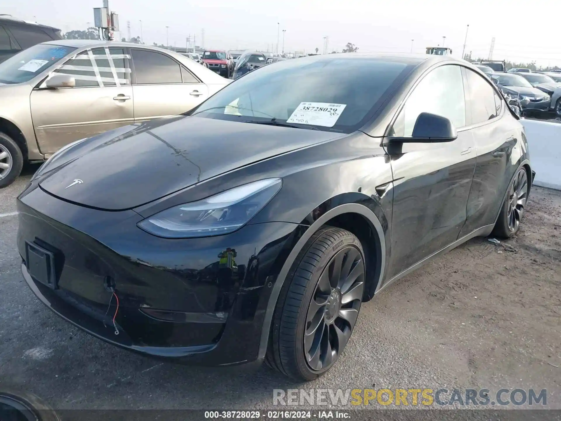 2 Photograph of a damaged car 7SAYGDEFXNF347401 TESLA MODEL Y 2022