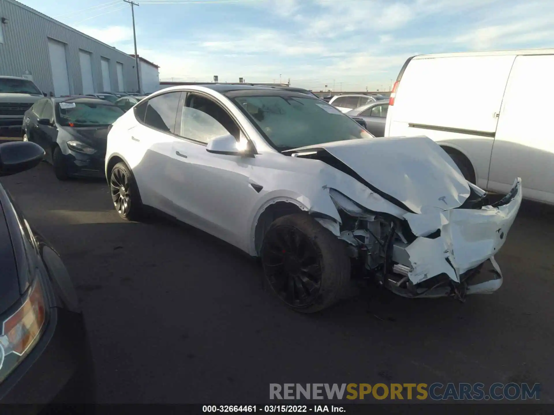 1 Photograph of a damaged car 7SAYGDEFXNF365624 TESLA MODEL Y 2022