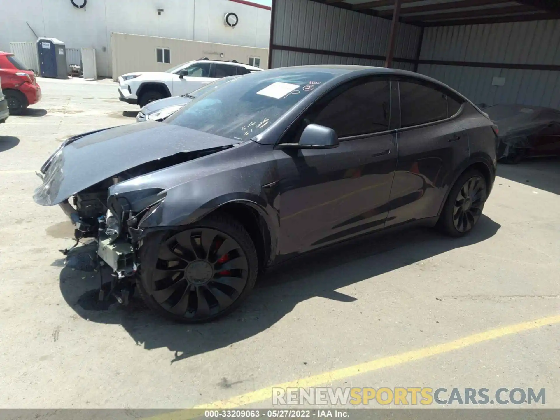 2 Photograph of a damaged car 7SAYGDEFXNF391799 TESLA MODEL Y 2022