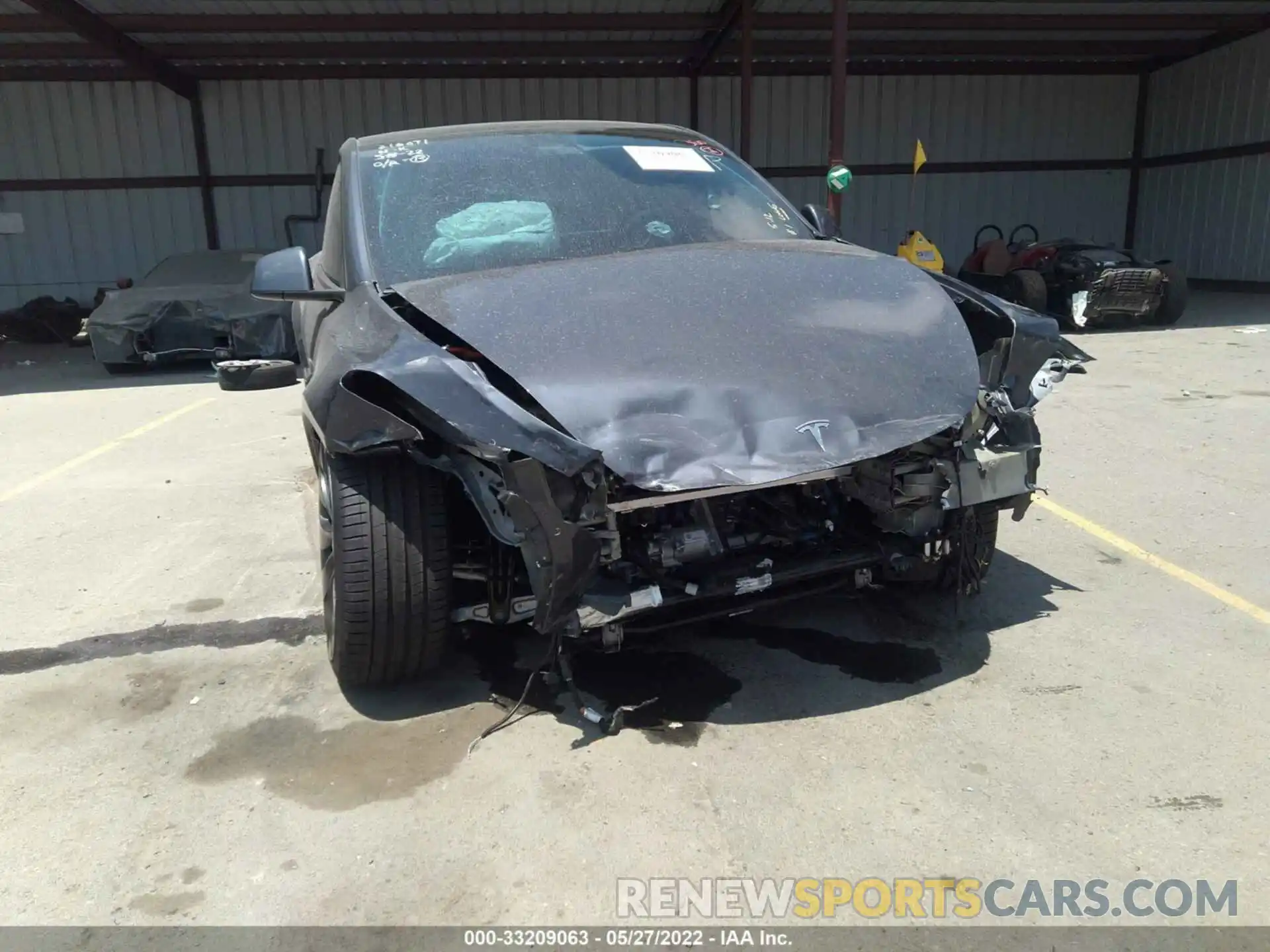 6 Photograph of a damaged car 7SAYGDEFXNF391799 TESLA MODEL Y 2022