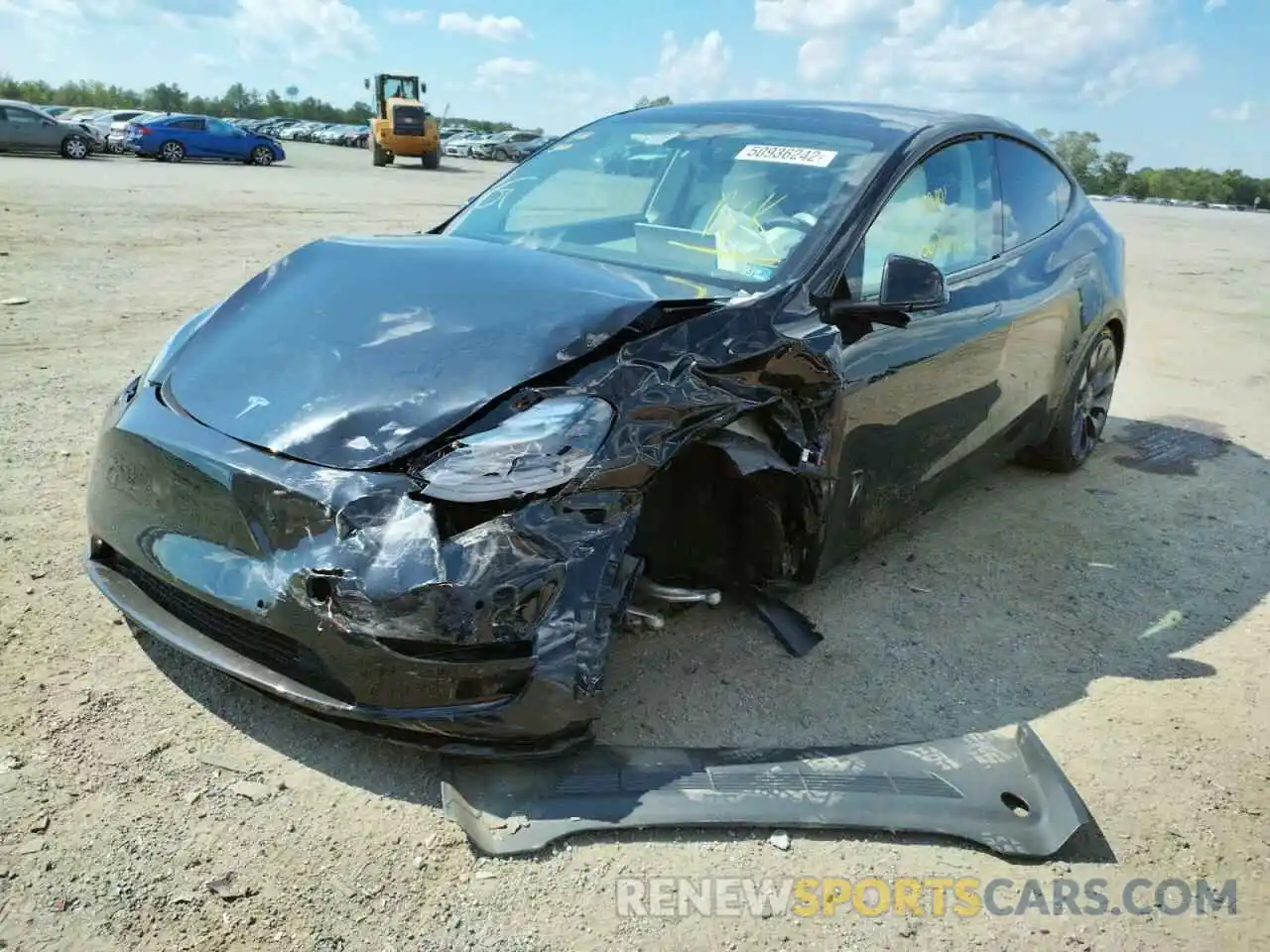 2 Photograph of a damaged car 7SAYGDEFXNF405751 TESLA MODEL Y 2022