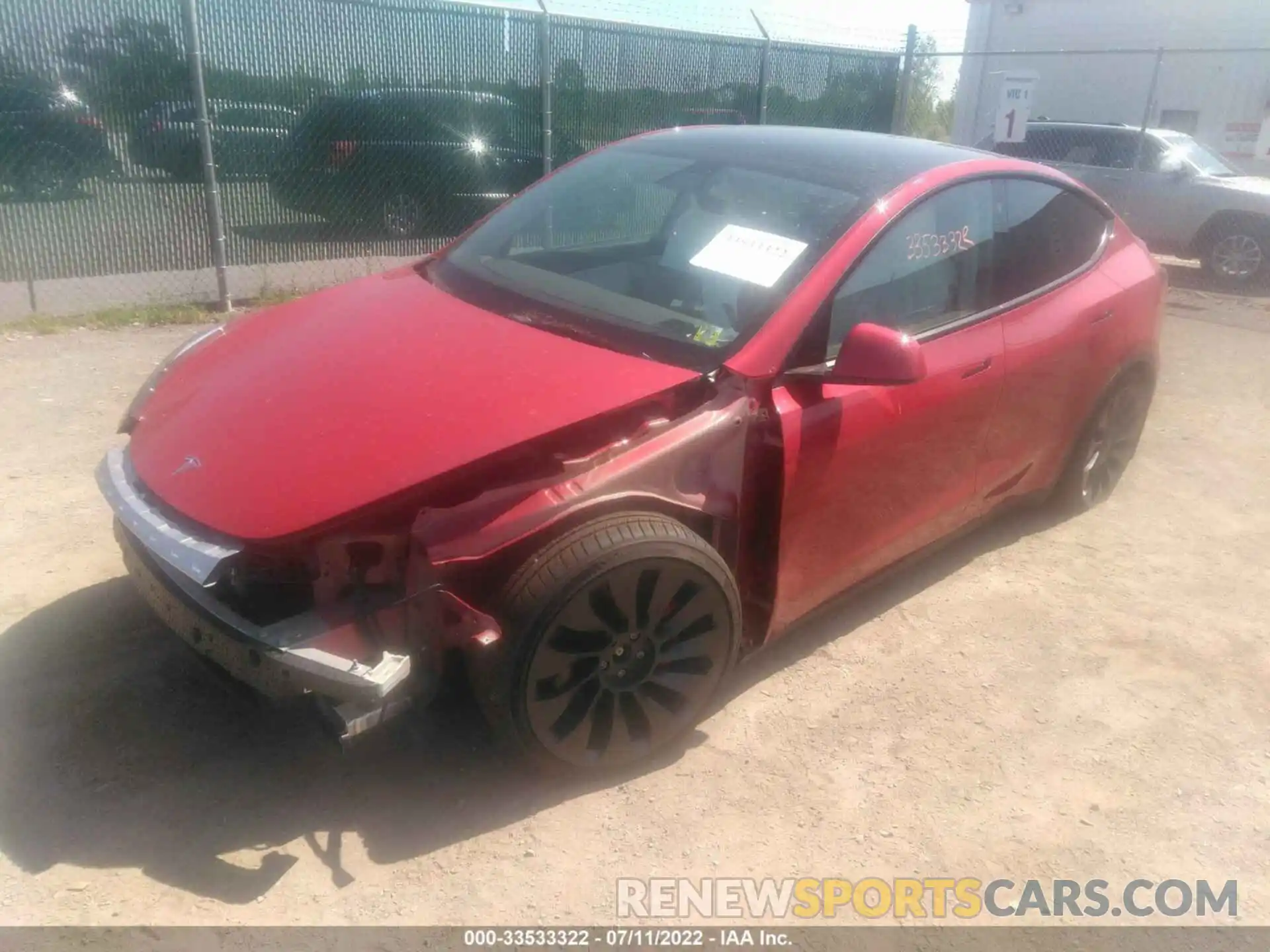 2 Photograph of a damaged car 7SAYGDEFXNF406351 TESLA MODEL Y 2022