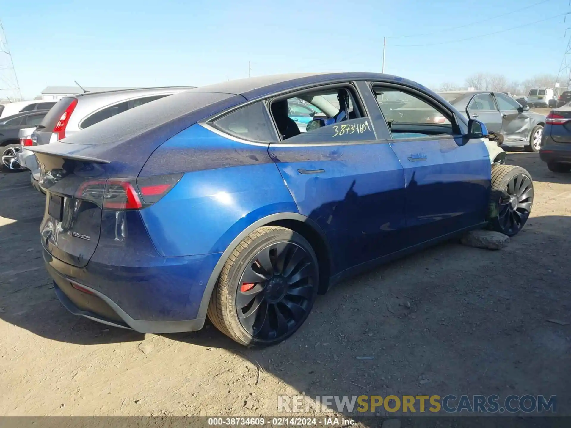 4 Фотография поврежденного автомобиля 7SAYGDEFXNF462760 TESLA MODEL Y 2022