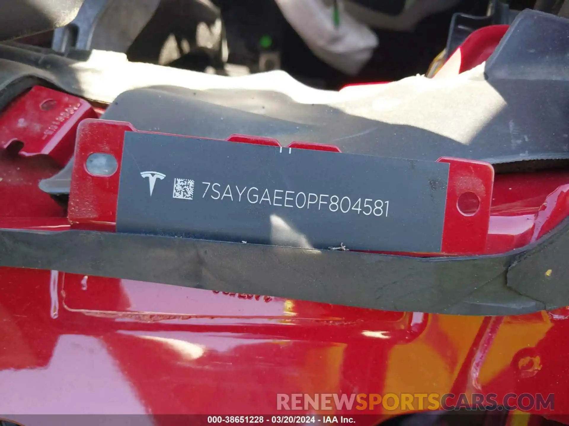 9 Photograph of a damaged car 7SAYGAEE0PF804581 TESLA MODEL Y 2023