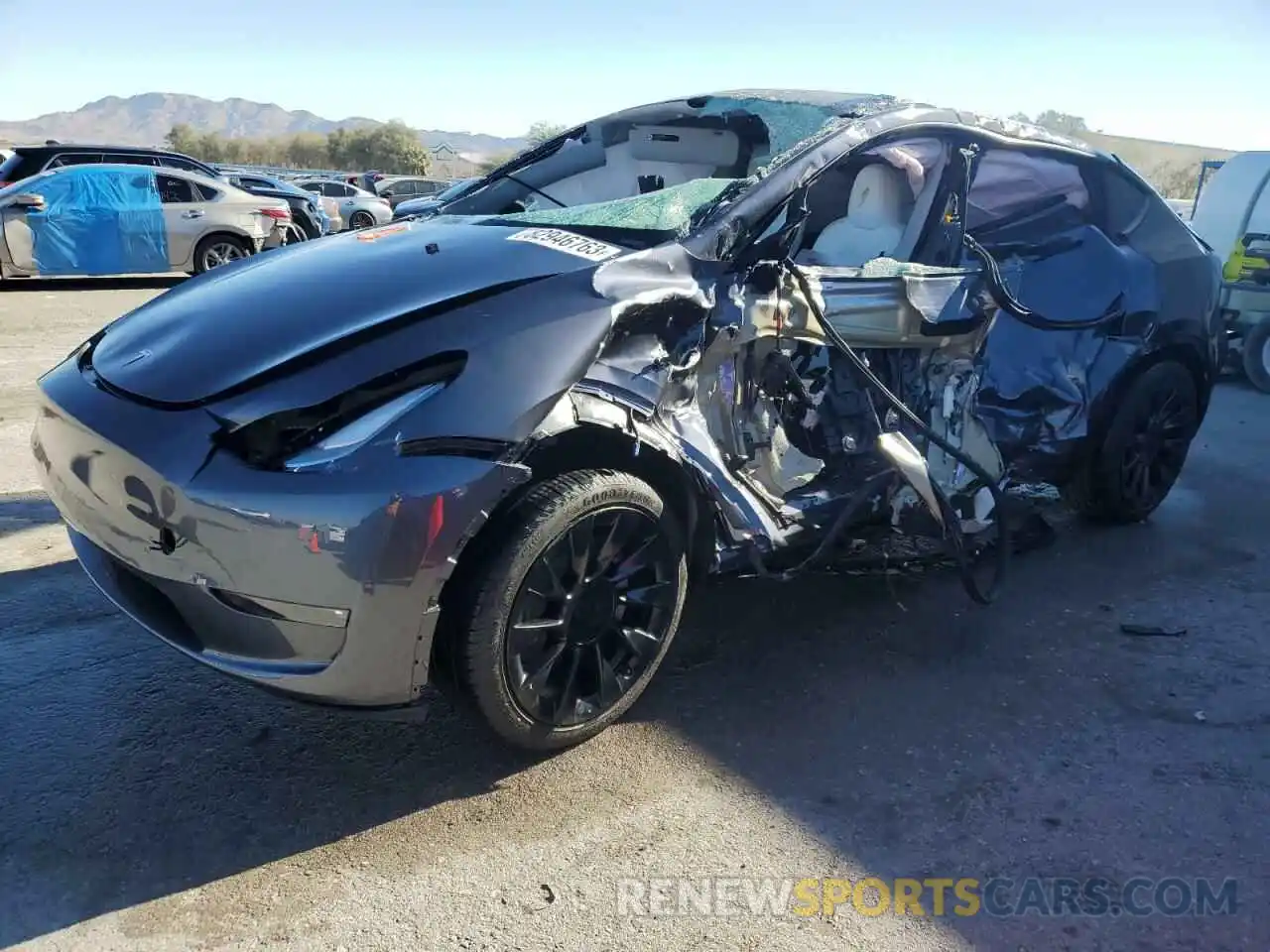 1 Photograph of a damaged car 7SAYGAEE1PF945465 TESLA MODEL Y 2023