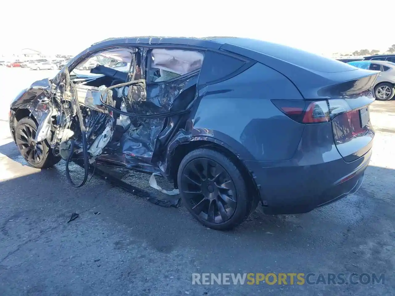 2 Photograph of a damaged car 7SAYGAEE1PF945465 TESLA MODEL Y 2023