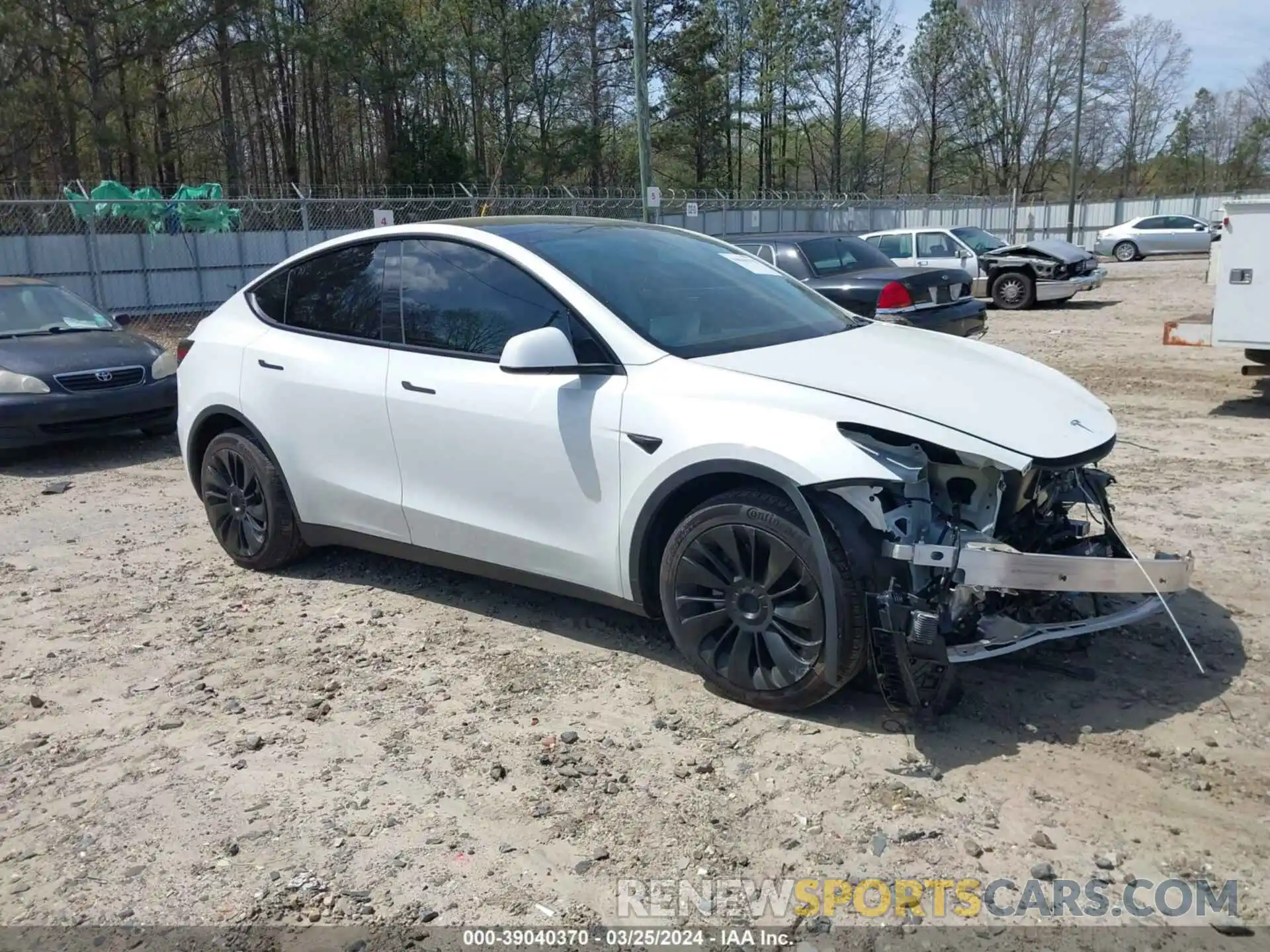 1 Фотография поврежденного автомобиля 7SAYGAEE2PF660094 TESLA MODEL Y 2023