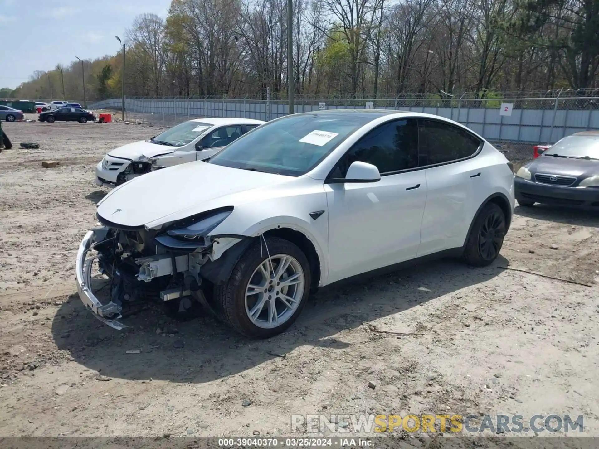 2 Photograph of a damaged car 7SAYGAEE2PF660094 TESLA MODEL Y 2023