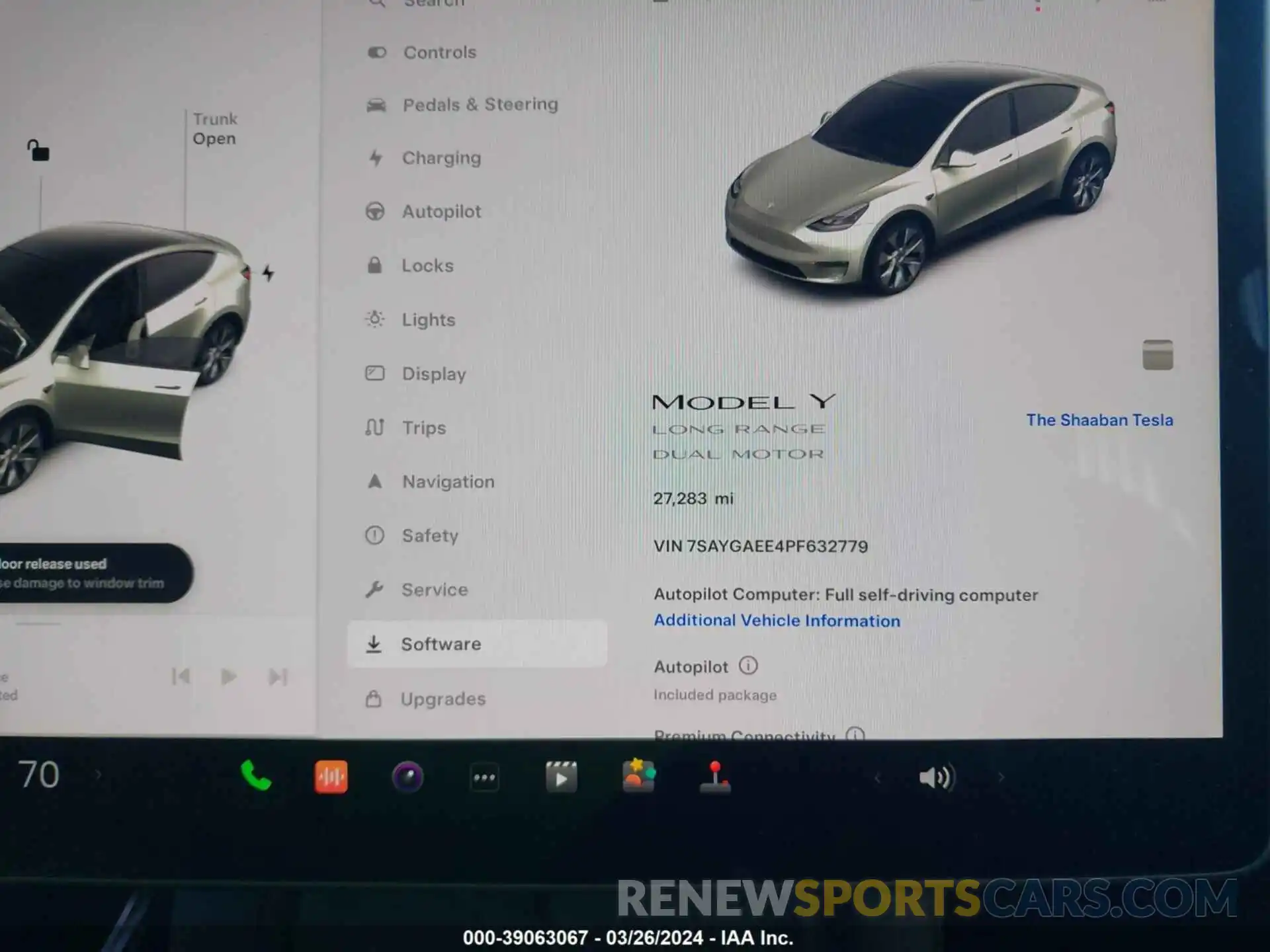 7 Фотография поврежденного автомобиля 7SAYGAEE4PF632779 TESLA MODEL Y 2023