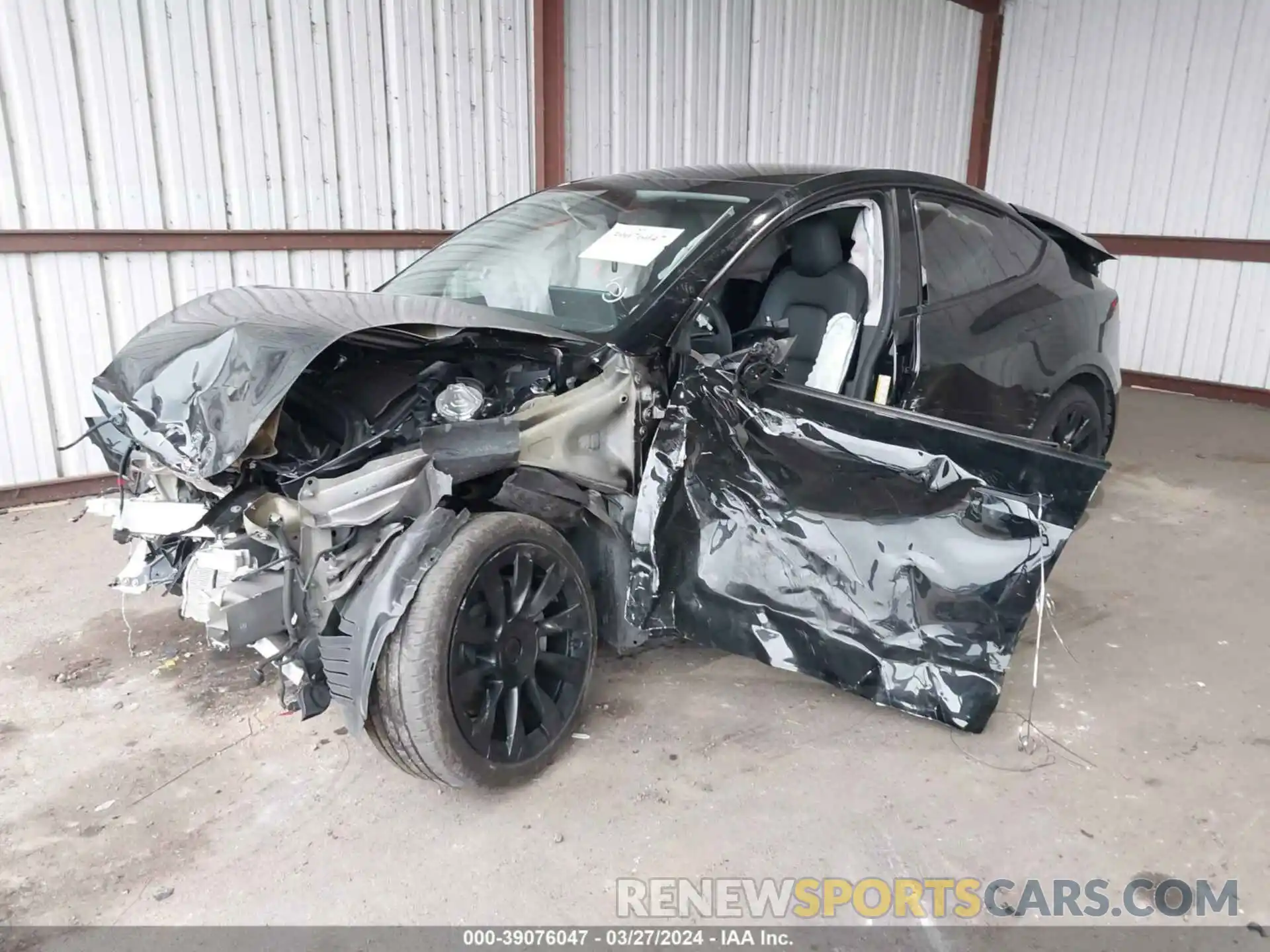 2 Photograph of a damaged car 7SAYGAEE5PF606336 TESLA MODEL Y 2023