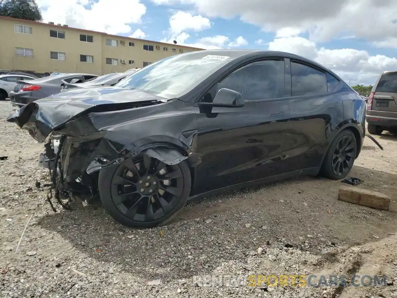 1 Photograph of a damaged car 7SAYGAEE6PF621251 TESLA MODEL Y 2023