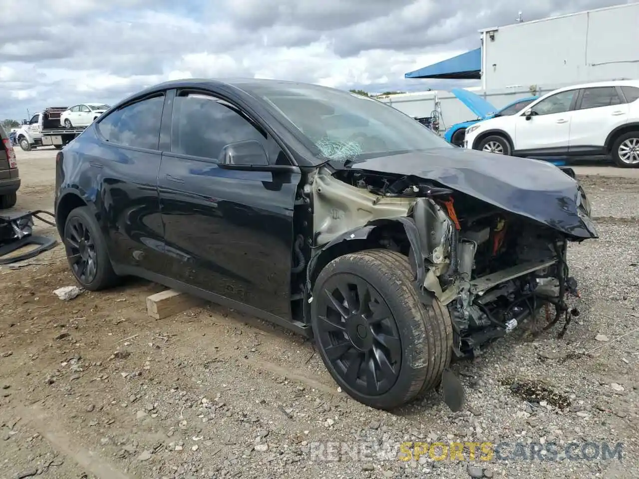 4 Фотография поврежденного автомобиля 7SAYGAEE6PF621251 TESLA MODEL Y 2023