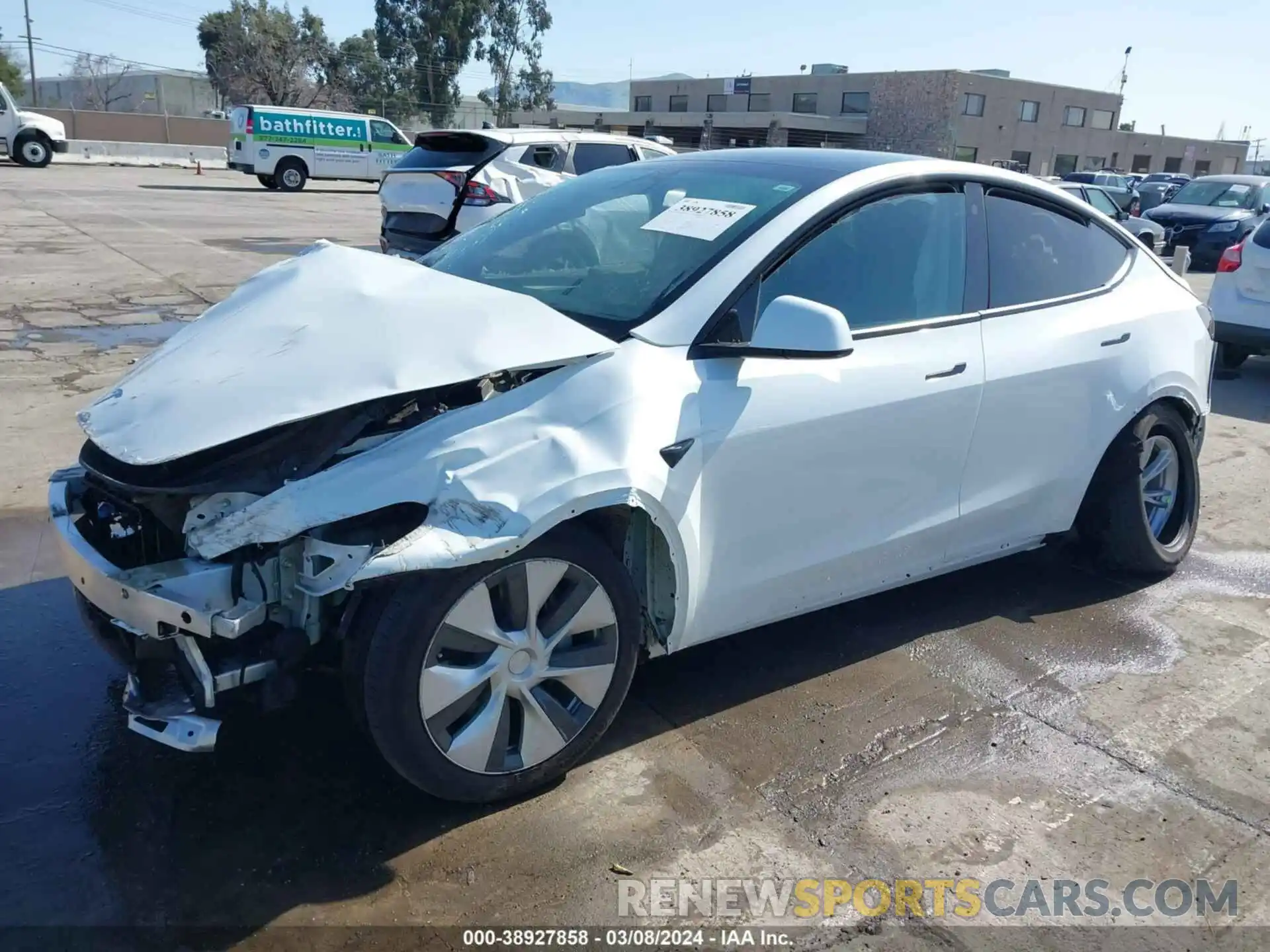 2 Photograph of a damaged car 7SAYGAEE6PF627972 TESLA MODEL Y 2023