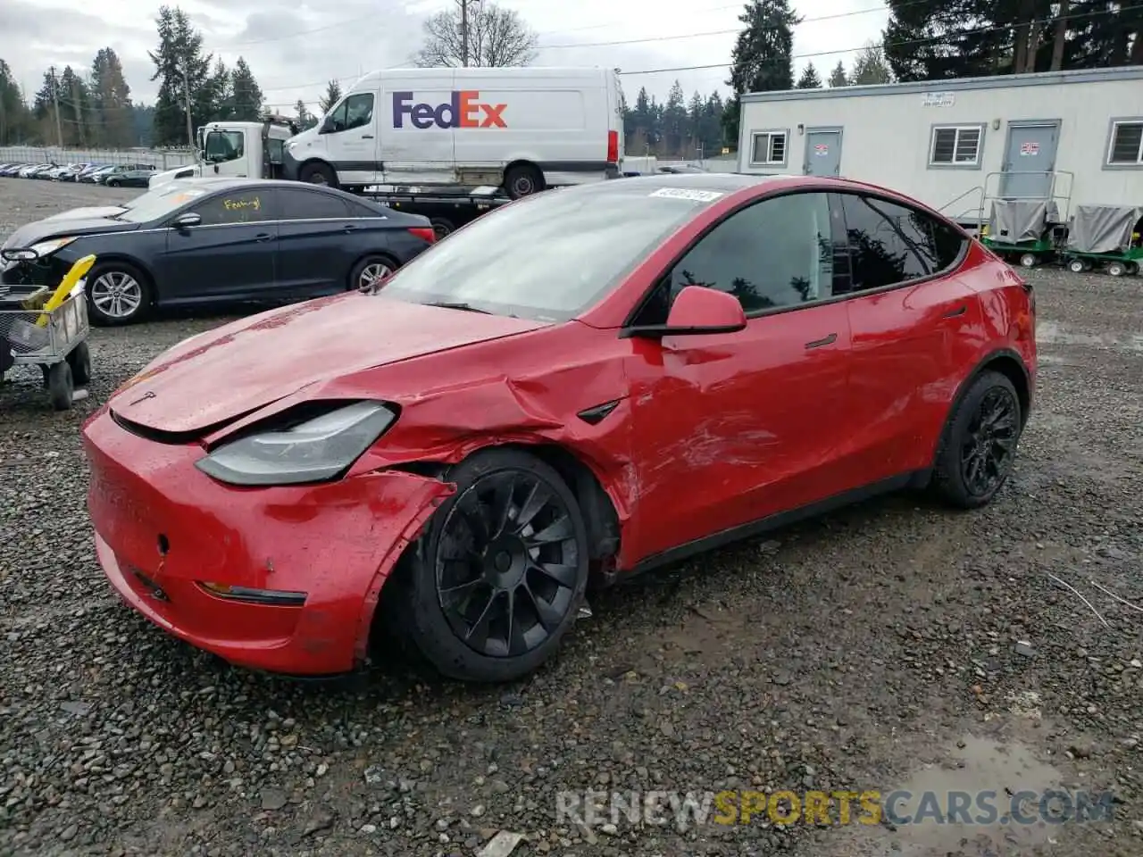 1 Photograph of a damaged car 7SAYGAEE6PF639779 TESLA MODEL Y 2023