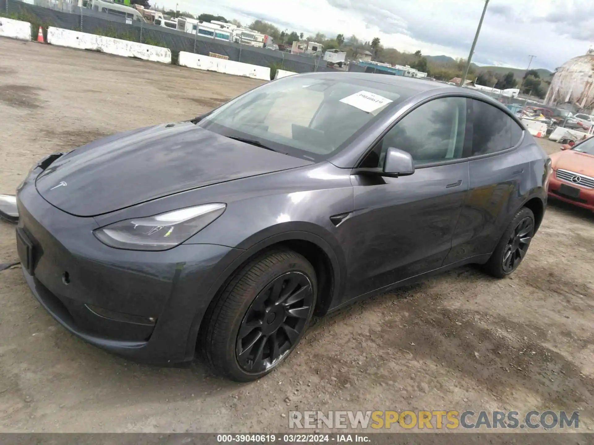 2 Photograph of a damaged car 7SAYGAEE7PF687274 TESLA MODEL Y 2023