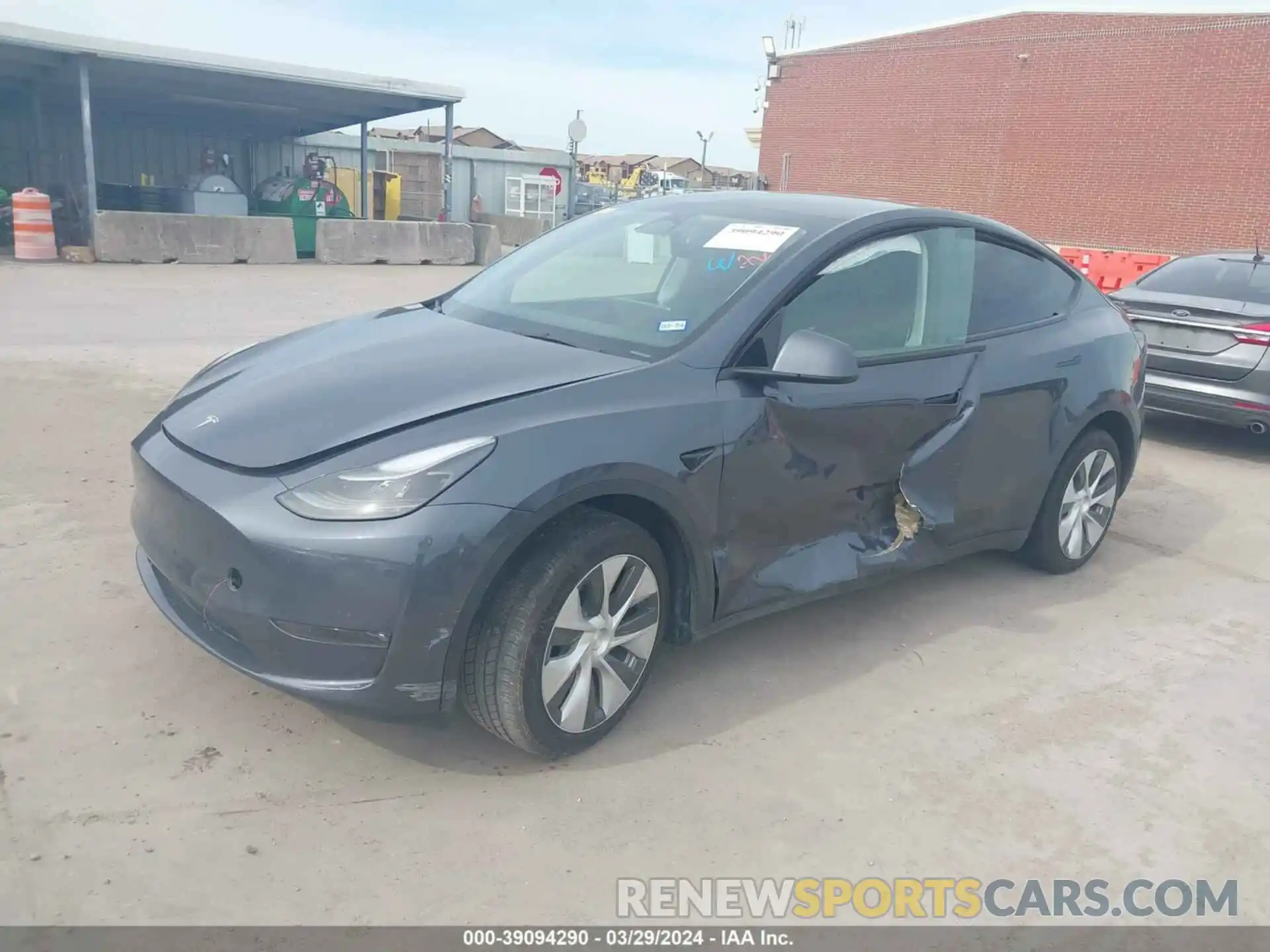 2 Photograph of a damaged car 7SAYGAEE7PF768825 TESLA MODEL Y 2023