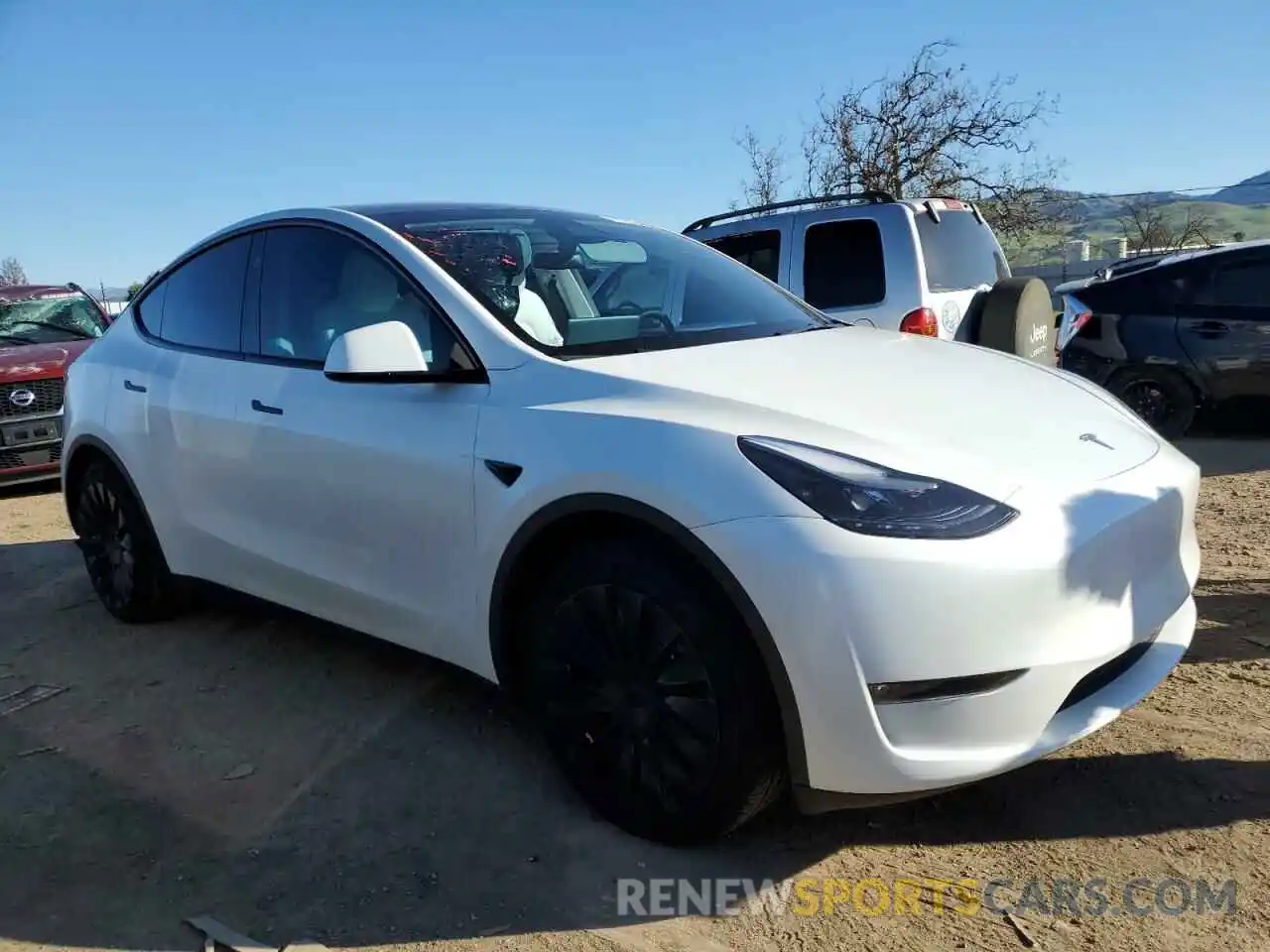 4 Фотография поврежденного автомобиля 7SAYGAEE7PF825489 TESLA MODEL Y 2023